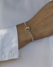 Lade das Bild in den Galerie-Viewer, Unique Doppelreihiges Armband Silber