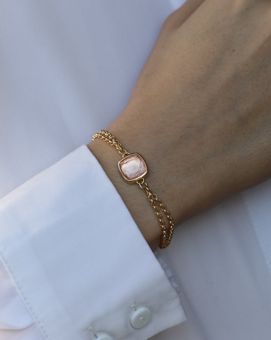 Unique Doppelreihiges Armband Gold